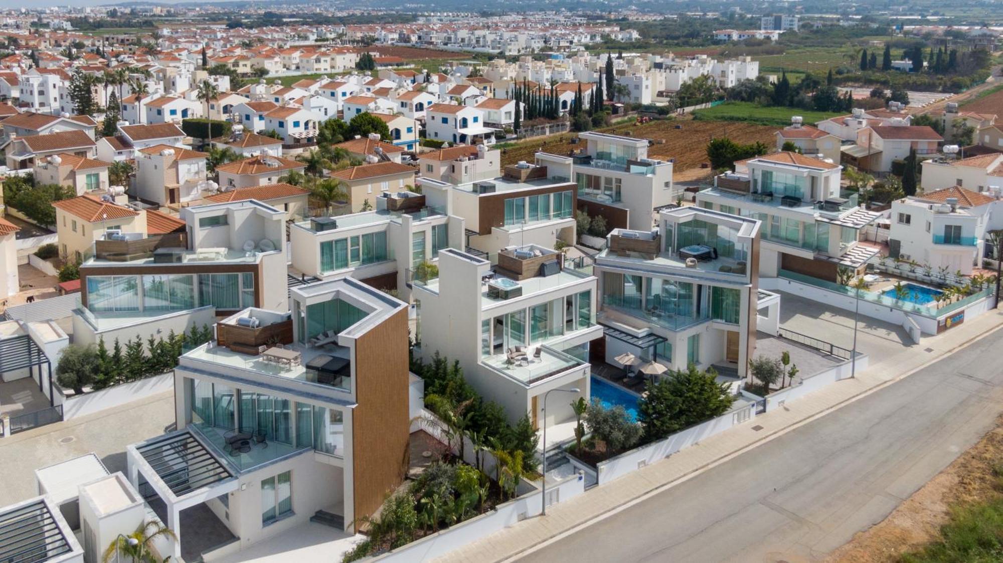 Seaview Luxury Villa Jacuzzi & Pool! 2 Min Beach Πρωταράς Εξωτερικό φωτογραφία
