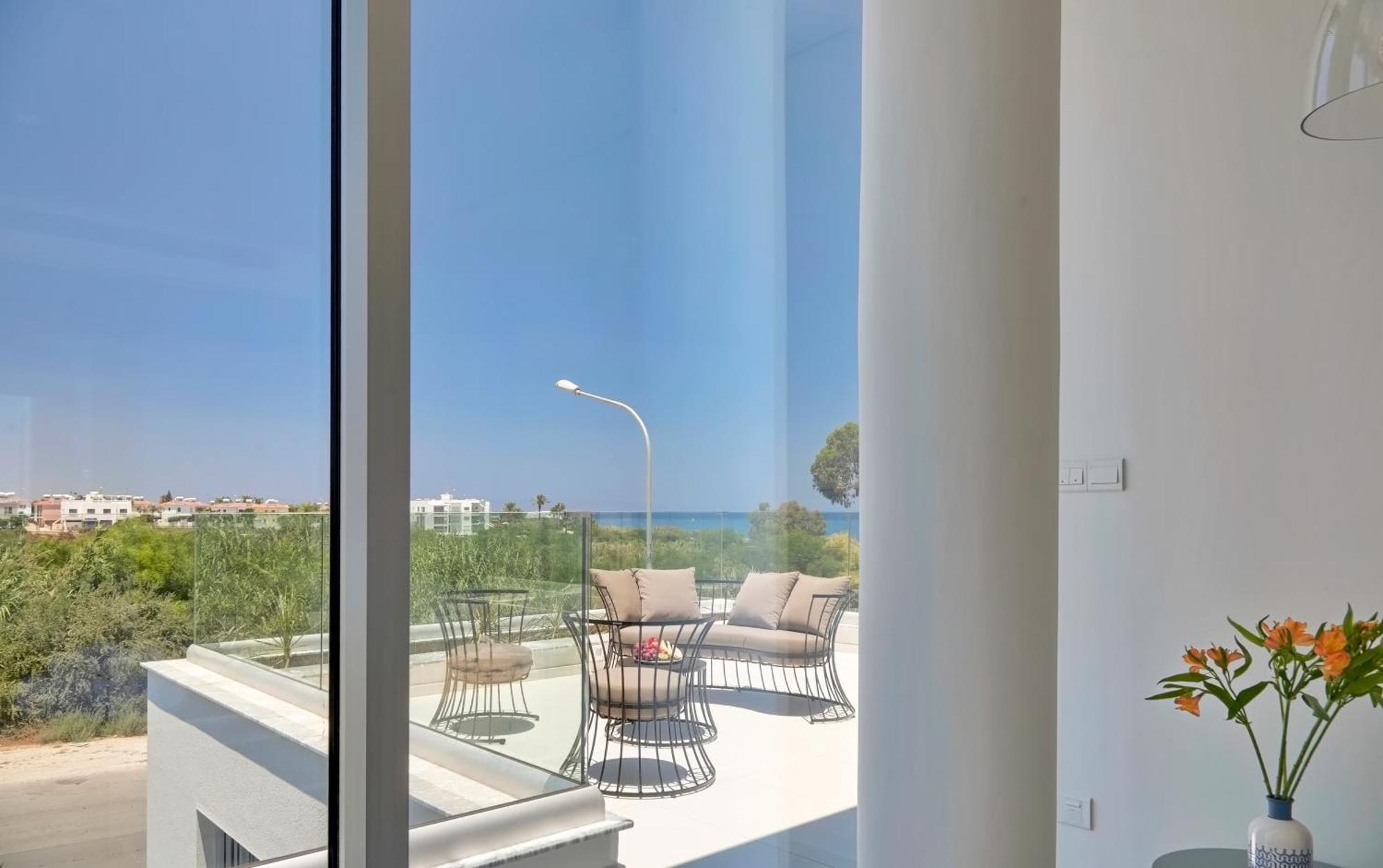 Seaview Luxury Villa Jacuzzi & Pool! 2 Min Beach Πρωταράς Εξωτερικό φωτογραφία