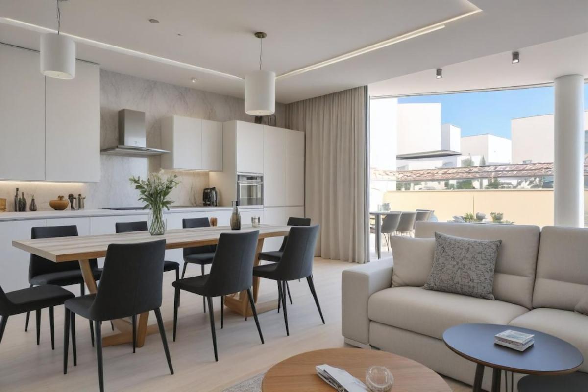 Seaview Luxury Villa Jacuzzi & Pool! 2 Min Beach Πρωταράς Εξωτερικό φωτογραφία